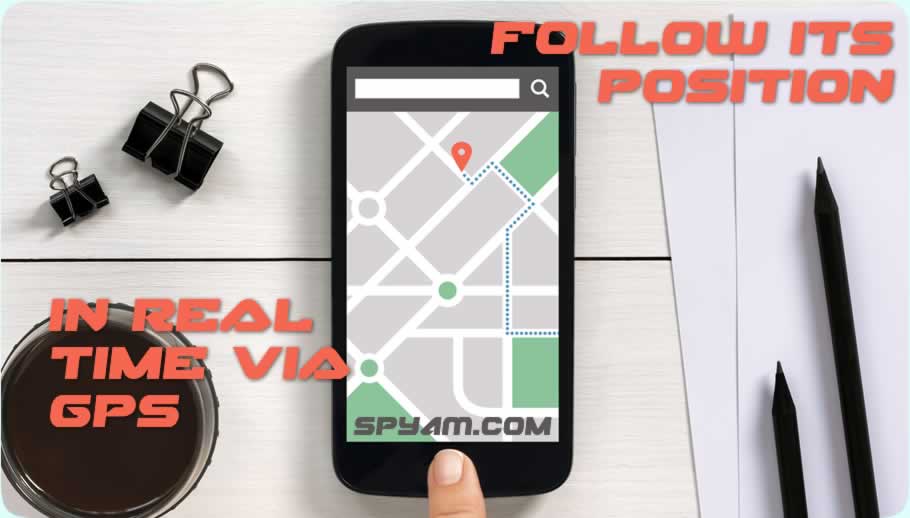 Track its location via GPS
